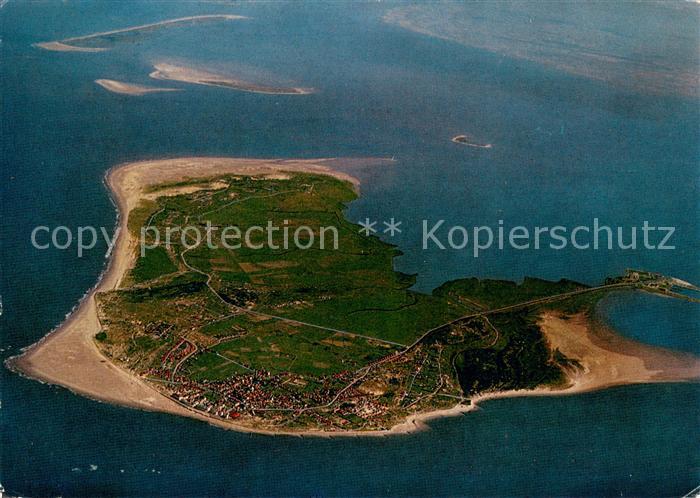 BORKUM Nordseebad Niedersachsen Nordseeheilbad Nordseeinsel Luftaufnahme aus 400
