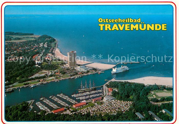 Travemuende Ostseebad Fliegeraufnahme
