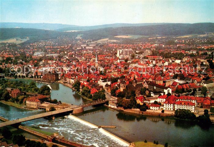 Hameln Weser Fliegeraufnahme