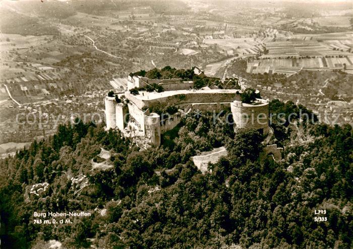 Neuffen Burg Hohen-Neuffen Fliegeraufnahme