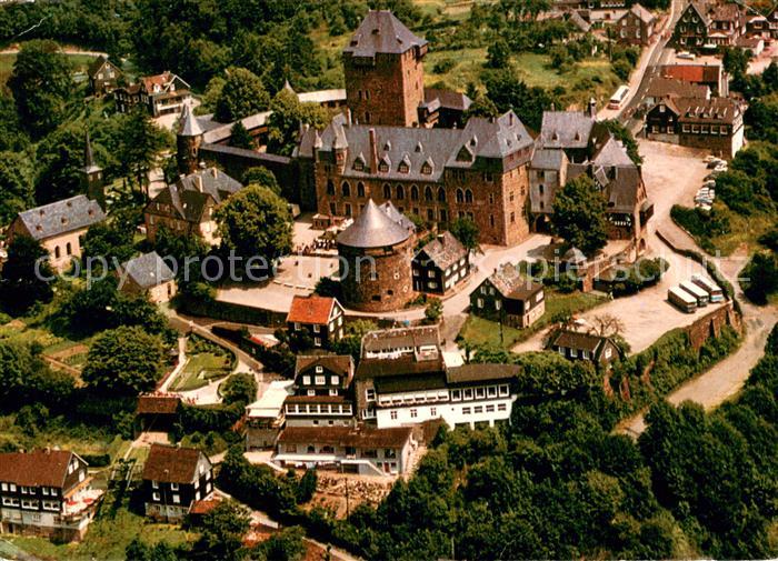 Burg Wupper Schloss Wahrzeichen des Bergischen Landes Fliegeraufnahme