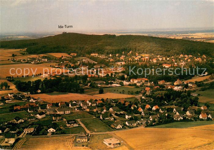 Bad Eilsen mit Blick zum Ida-Turm Fliegeraufnahme
