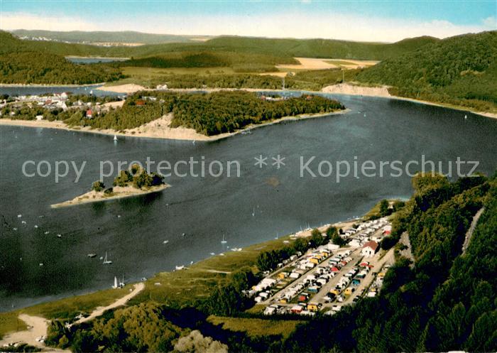 Edersee Ferienparadies Fliegeraufnahme