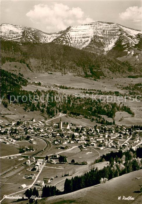 Oberstaufen Oberallgaeu Bayern Allgaeuer Alpen Fliegeraufnahme