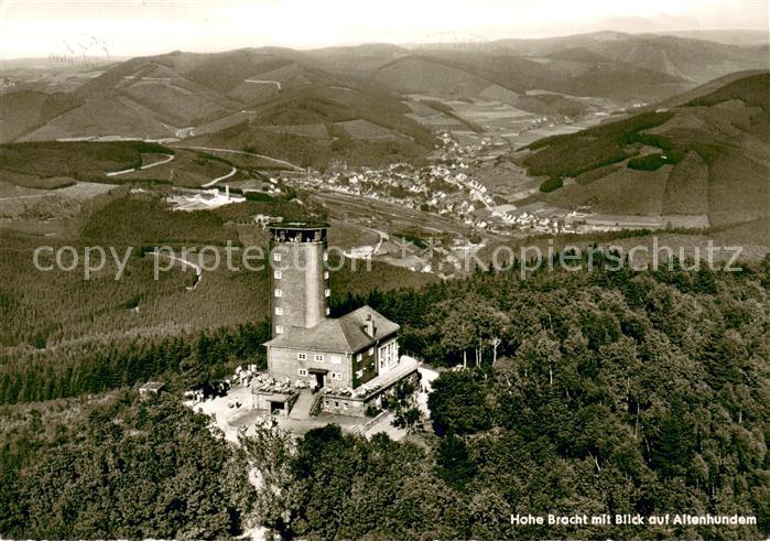 Altenhundem Aussichtsturm Hohe Bracht Fliegeraufnahme