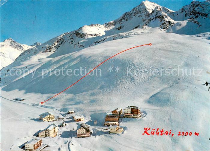 Kuehtai Schi- und Sonnenparadies Hoteldorf Wintersportplatz Alpen Fliegeraufnahm