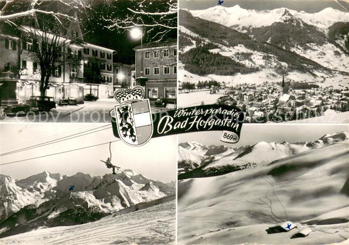 Bad Hofgastein Panorama Thermalbad an der Tauernbahn Winterlandschaft Alpen