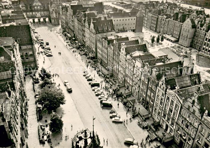 Gdansk Dlugi Targ Marktplatz Fliegeraufnahme