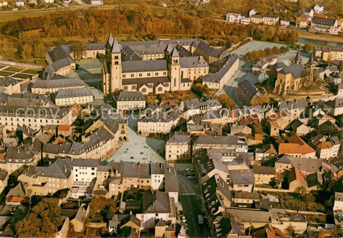 Echternach Vue aérienne de la vieille ville