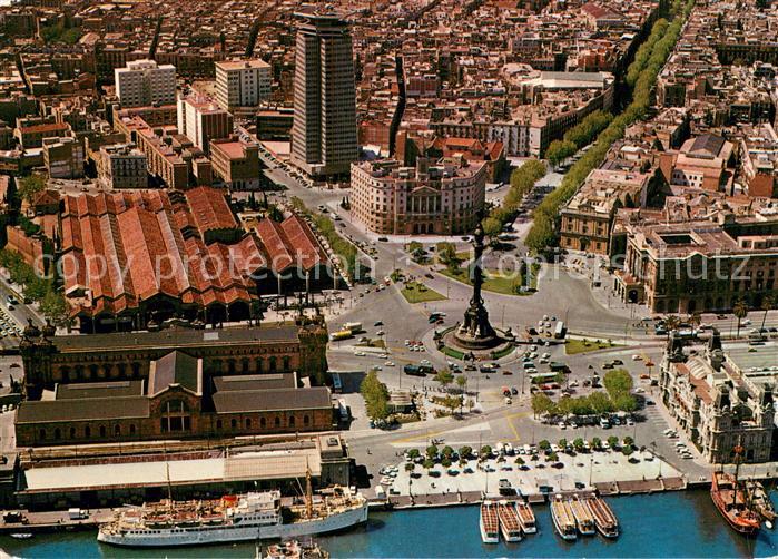 Barcelona Cataluna Puerta de la Paz vista aérea