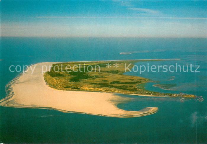Amrum Nordseeinsel Kniepsand Fliegeraufnahme von Suedosten aus ca. 1500 m Hoehe