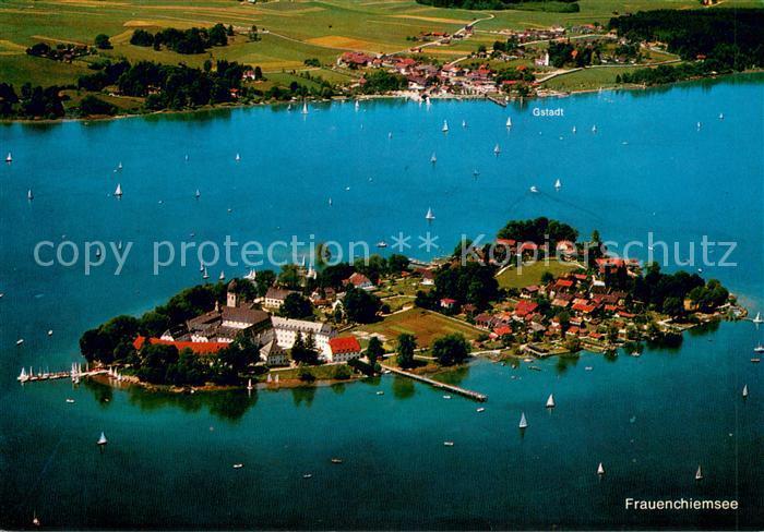 Fraueninsel Chiemsee Kloster Frauenwoerth Fliegeraufnahme