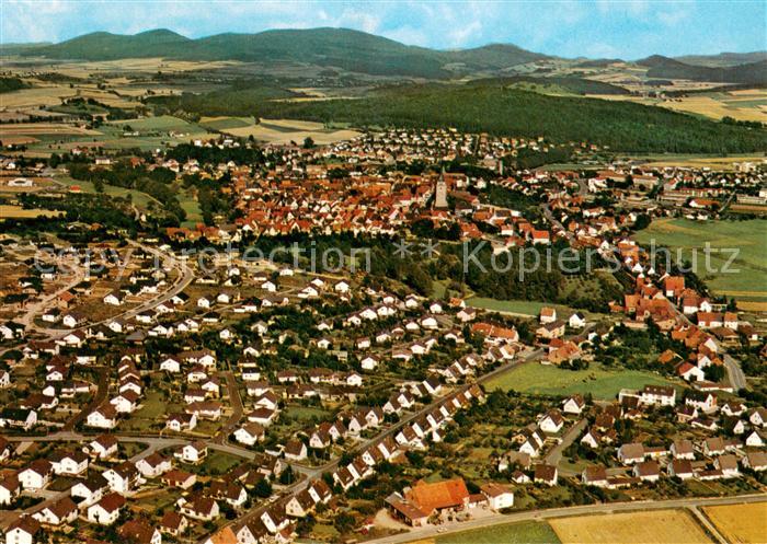 Wolfhagen im Naturpark Habichtswald Fliegeraufnahme