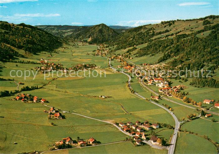 Thalkirchdorf Allgaeuer Alpen Fliegeraufnahme