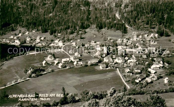 Feld See Alpenseebad Fliegeraufnahme