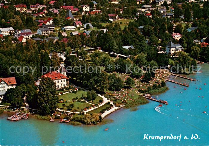 Krumpendorf Woerthersee Fliegeraufnahme