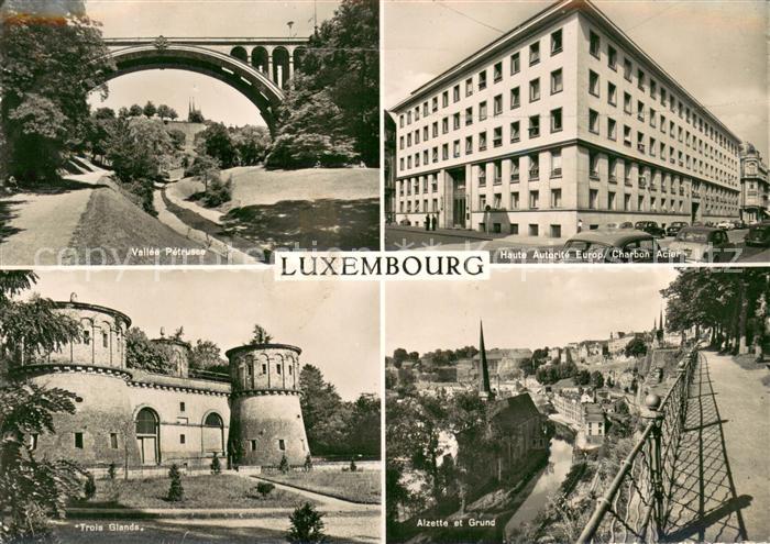 LUXEMBOURG  Luxemburg Vallee Petrusse Haute Autorite Europ Charbon Acier Trois G