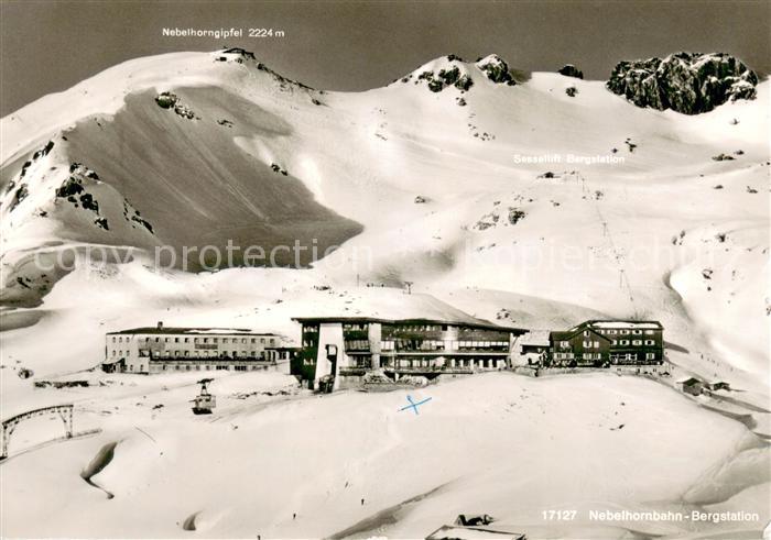 Oberstdorf Nebelhornbahn Bergstation Hotel Hoefatsblick Edmund Probsthaus