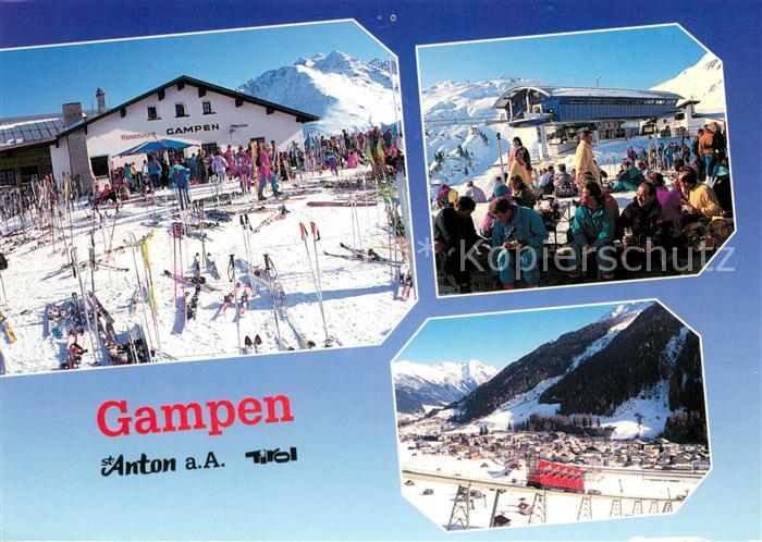 St Anton Arlberg Restaurant Gampen Panorama Bergbahn