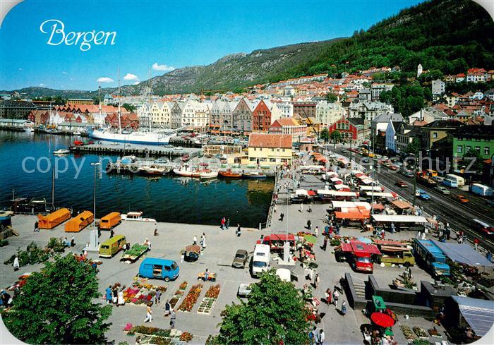 Bergen Norwegen Fischmarkt