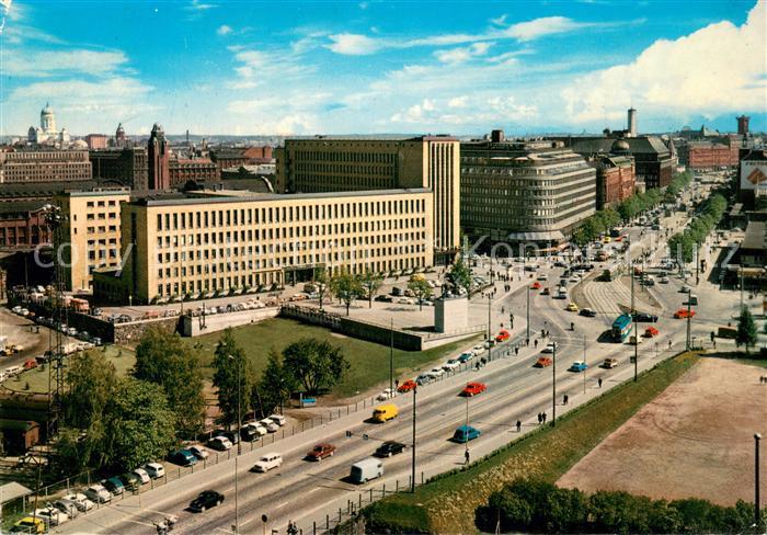 Helsinki Mannerheimintie Eduskuntatalolta Erottajalle