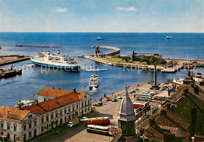 Helsingborg Innerer Hafen und Parapeten