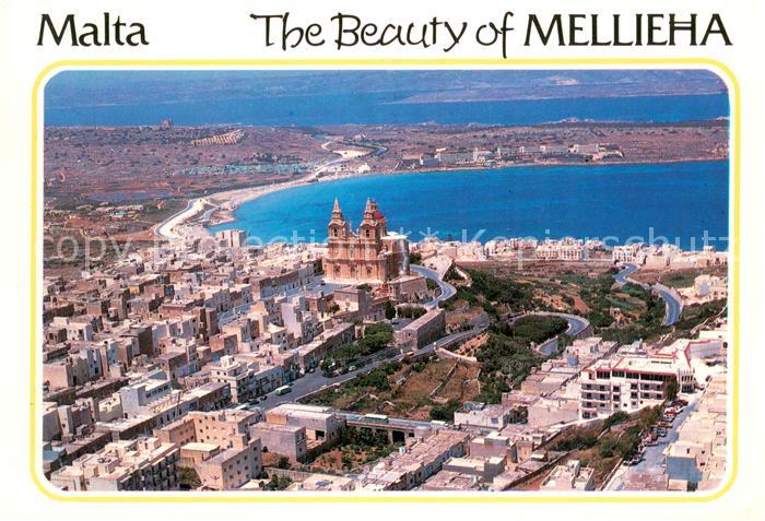 Malta Aerial view of Melieha