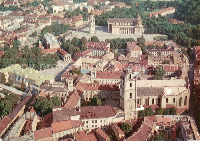 Vilnius Senamiescio panorama Fliegeraufnahme