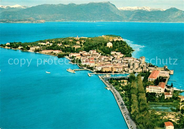 Sirmione Lago di Garda Fliegeraufnahme