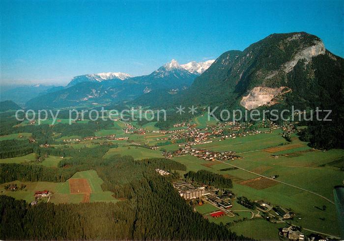 Bad Haering Tirol Fliegeraufnahme mit Kaisergebirge