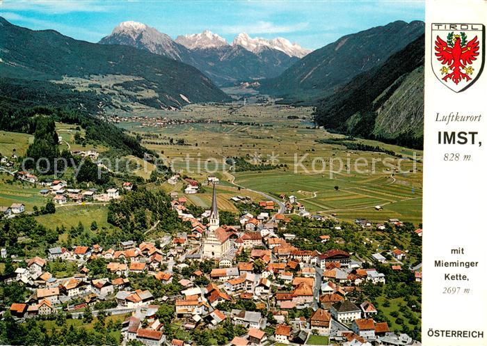Imst Tirol Fliegeraufnahme mit Mieminger Kette