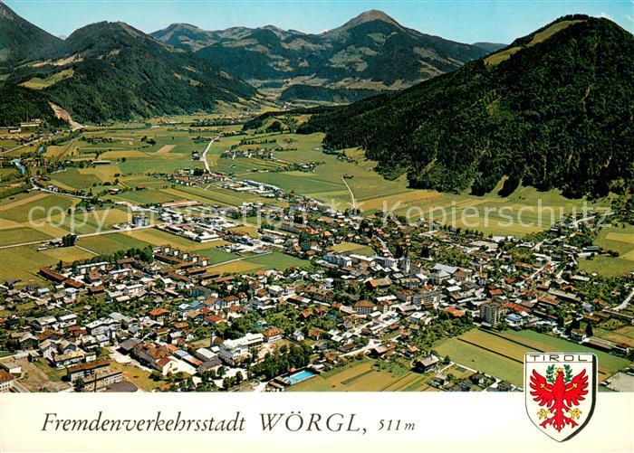 Woergl Tirol Fliegeraufnahme mit Hohe Salve
