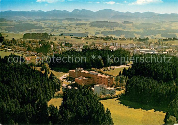 Lindenberg Allgaeu Fliegeraufnahme mit Dr Otto Gessler Krankenhaus