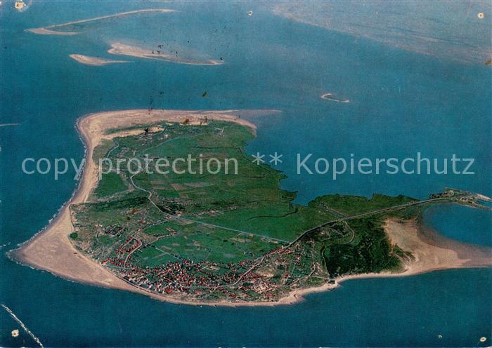 BORKUM Nordseebad Niedersachsen Fliegeraufnahme