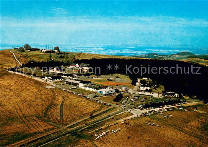 Obernhausen Fliegeraufnahme mit Pension Hohe Rhoen