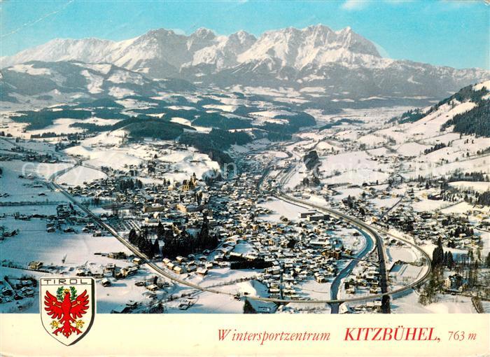 Kitzbuehel Tirol Fliegeraufnahme mit Schwarzsee Schloss Lehenberg und Kaisergebi