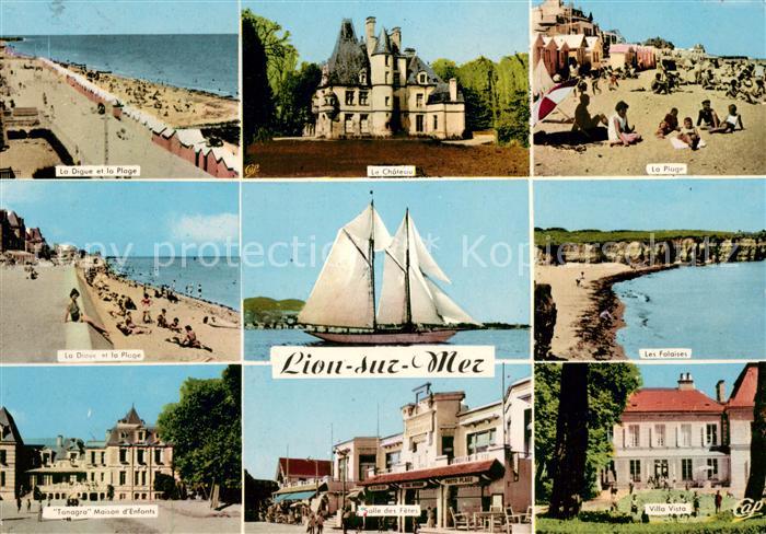 Lion-sur-Mer La Digue et la Plage Le Chateau Les Faloises Tanagra Maison des Enf