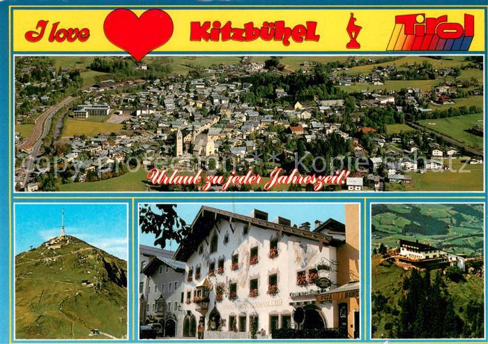 Kitzbuehel Tirol Fliegeraufnahmen Gipfel Harisch Hotel Goldener Greif