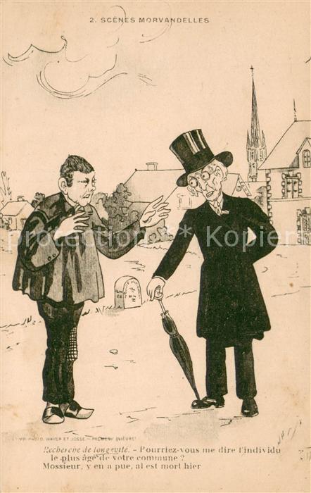 Morvan Le (Region) Scenes Morvandelles Karikaturen