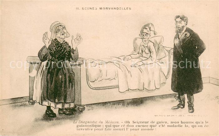 Morvan Le (Region) Scenes Morvandelles Karikaturen