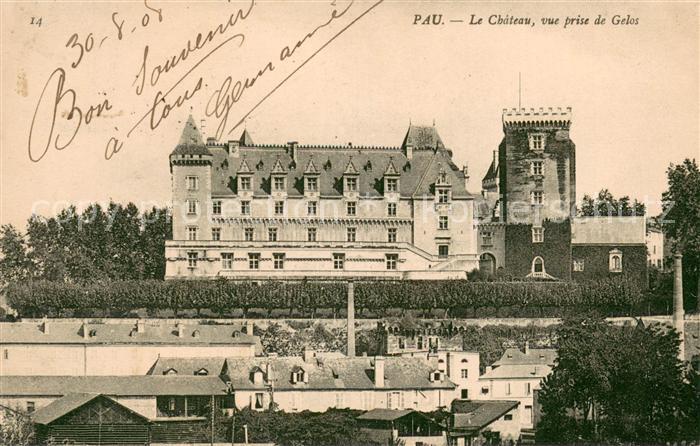 Pau 64 Le Chateau vue prise des Gelos