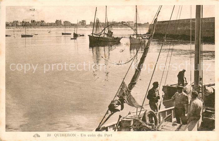 Quiberon Morbihan Un coin du Port