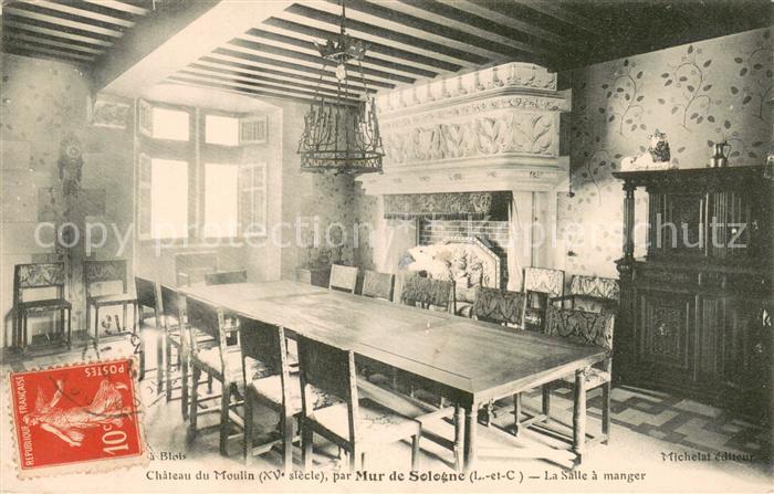 Mur-de-Sologne Chateau du Moulin La Salle a manger