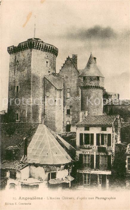 Angouleme Ancien Chateau d’apres une Photographie