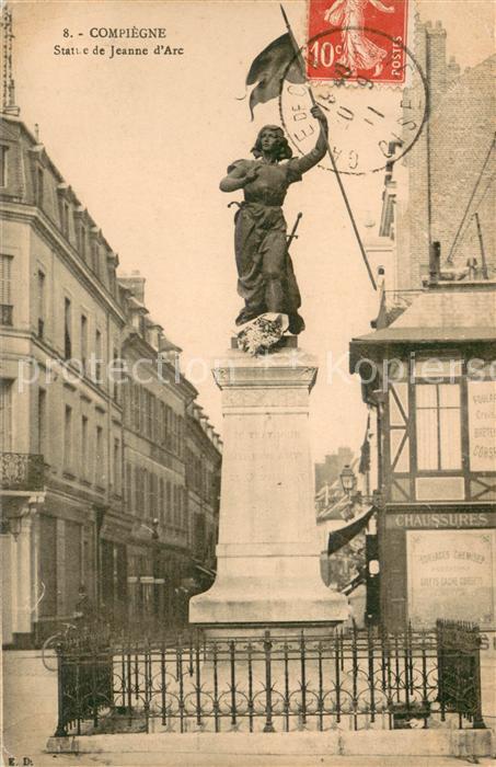 Compiegne Oise Statue de Jeanne d Arc