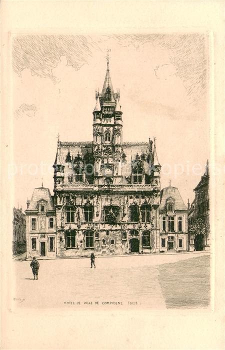 Compiegne Oise Hotel de Ville