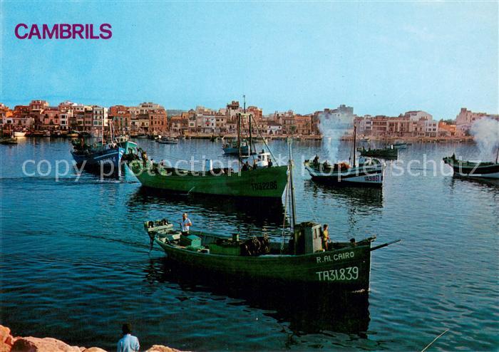 Cambrils Salida de las embarcaciones de pesca