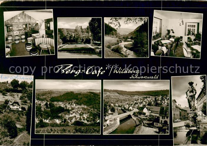 Wildberg Schwarzwald Berg Cafe Wildberg Gastraeume Teilansichten Panorama Statue