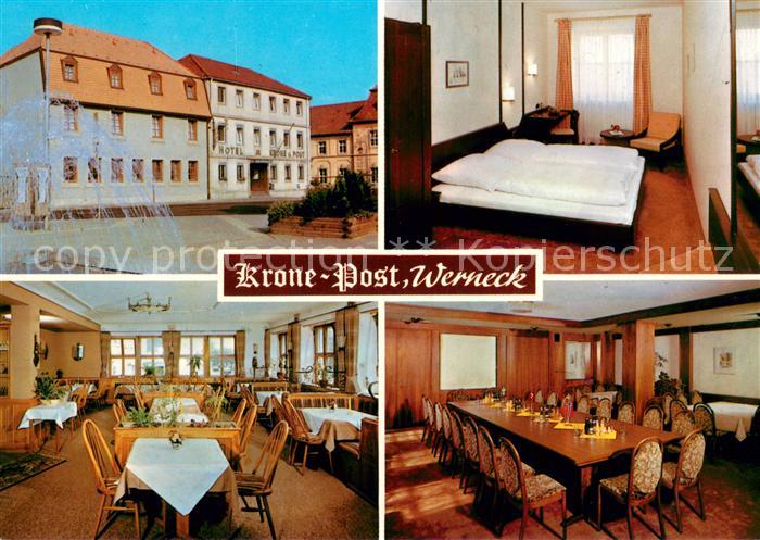 Werneck Hotel Gasthof Krone Post Gastraeume Zimmer