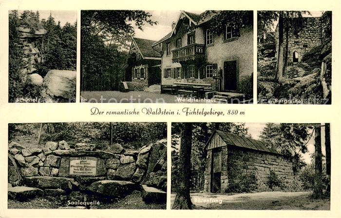 Waldstein Fichtelgebirge Schuessel Waldsteinhaus Burgruine Saalequelle Baerenfan
